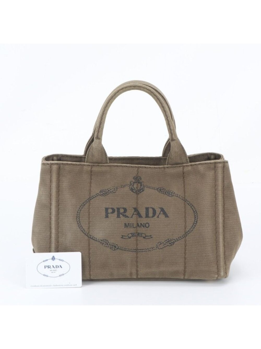 Prada White Tag Canapa Tote Bag Shoulder